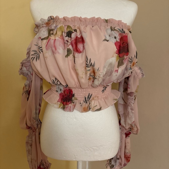 La Perla Floral Off-Shoulder Top - Picture 3 of 7